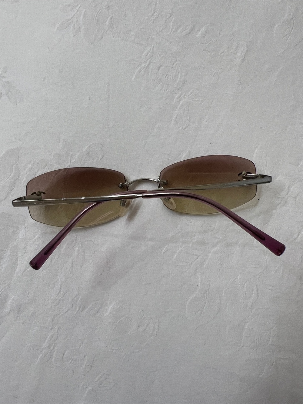 CHANEL Rimless Gradient Sunglasses in Pink - Picture 3 of 7